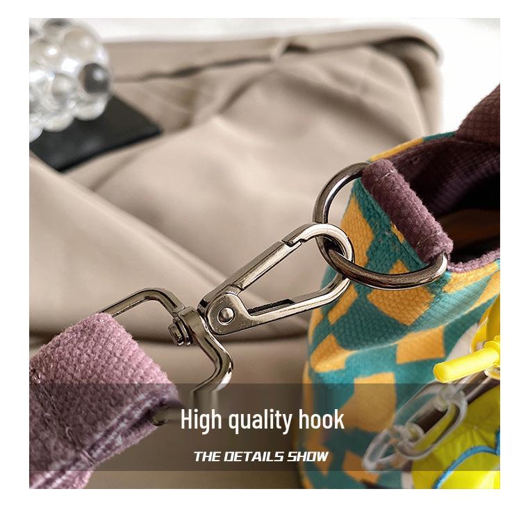 Damen Graffiti Illustration Schultertasche - Lustiges & Frisches Crossbody Bucket Design