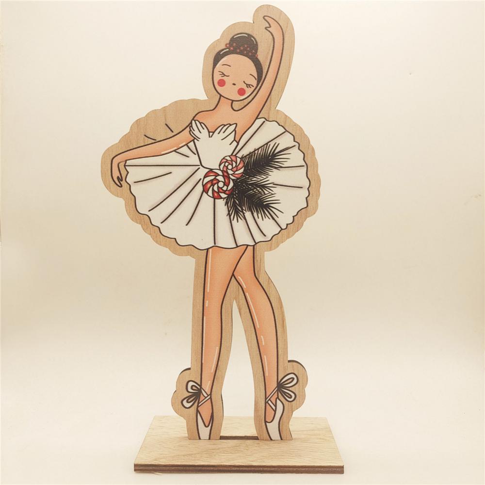 Christmas Wooden Ornaments Home Nutcracker Mouse King Holiday Decorations Shopping Mall Window Crafts Ornaments