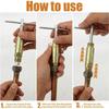 Compression Sleeve Puller Tool, Ferrule Remover for 1/2” Compression Fittings Only, Remove Nut & Ferrule of Pipe, Zinc-Plated Steel Plumbing Tools