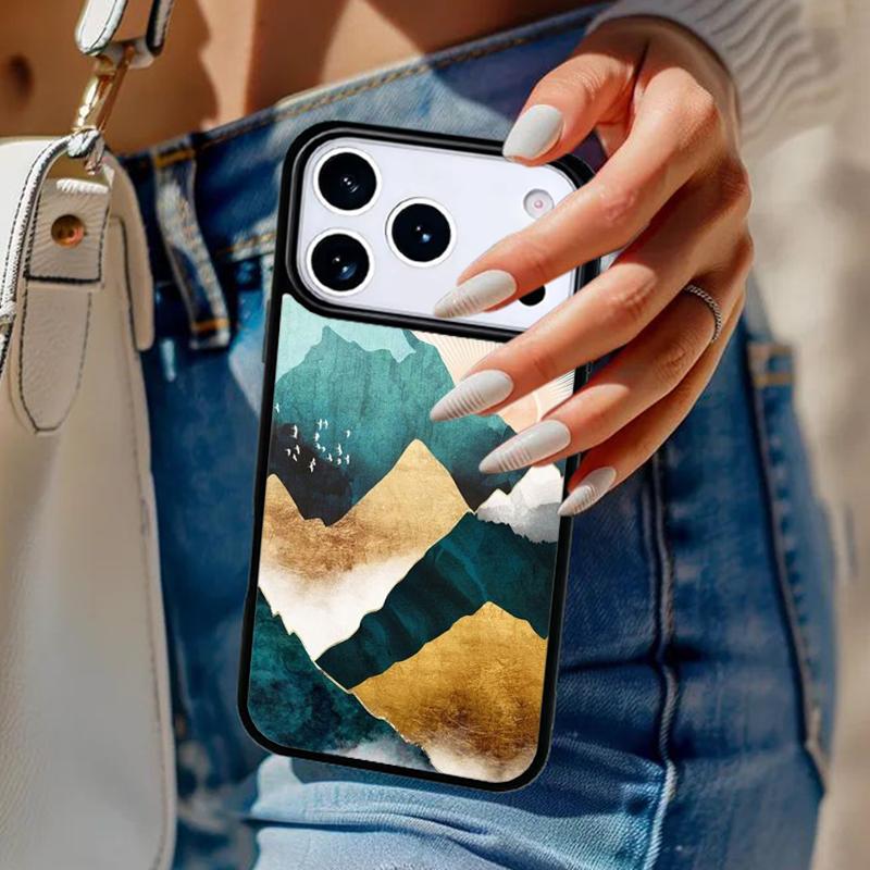 Star Lake Mountain soft Phone Case For iPhone 17 Air 14 15 13 12 Max Cover For Apple 16e 11 Pro Max Plus Coque