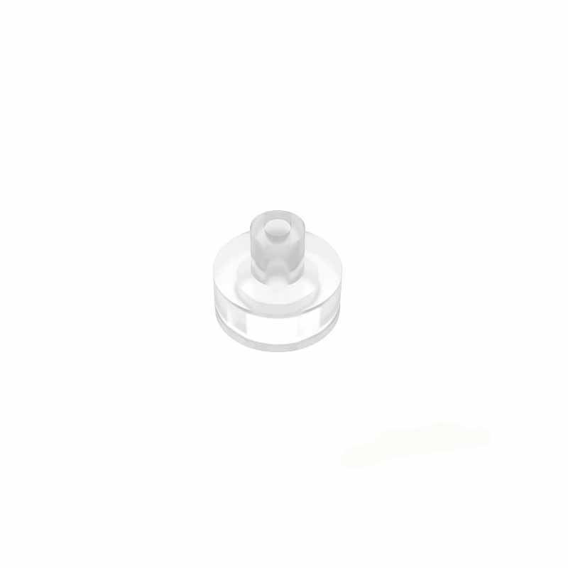 

25pcs MOC compatible 20482 ceramic tile round 1 x 1 with hollow rod DIY assembly building block particles children s toys 25pcs прозорий
