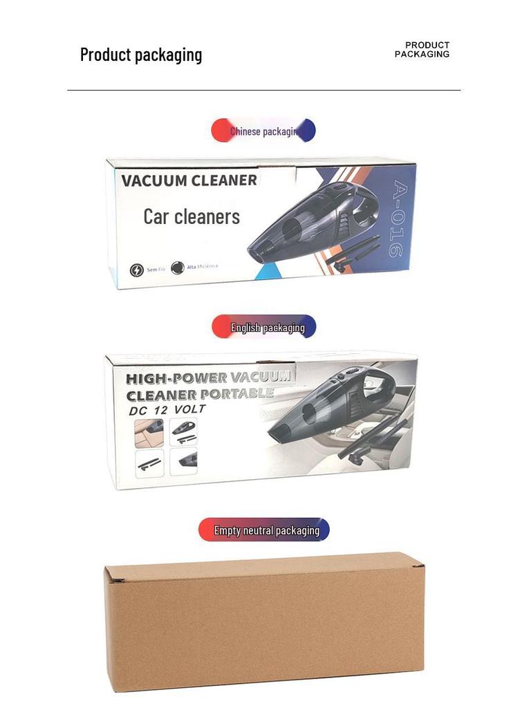 Vezeték nélküli kézi autó- és otthoni porszívó - Nagy teljesítményű, hordozható, kettős felhasználású