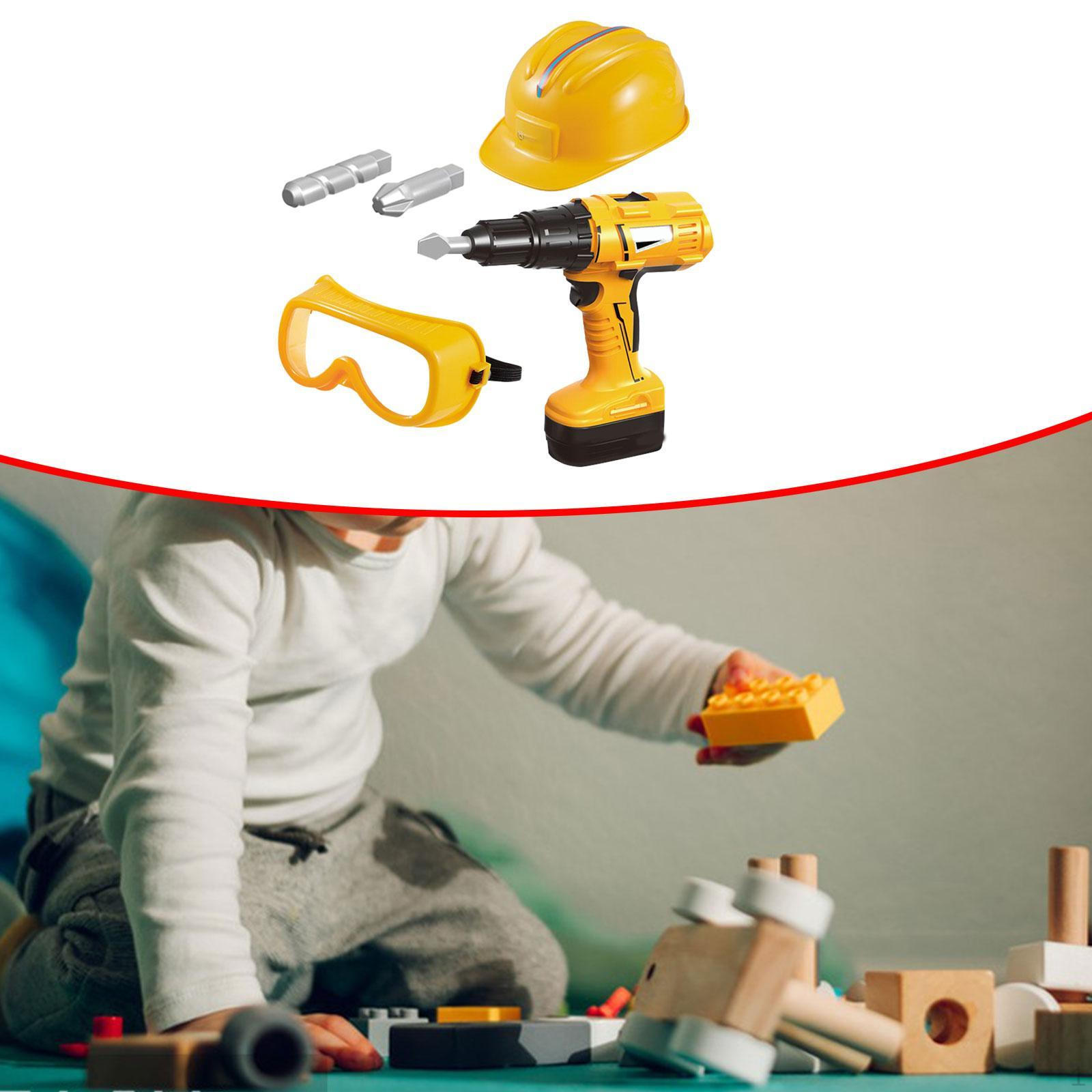 

Детский набор инструментов Игрушка-конструктор Семейные игры для дня Образовательная реалистичная игра Монтессори Ролевые игры Yellow Drill