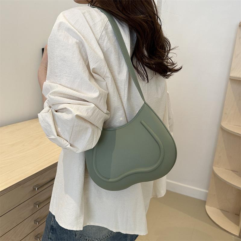 Výklenková a módní jarní kabelka do podpaží, nová textura, všestranná kabelka přes rameno, jednoduchá a módní dámská kabelka