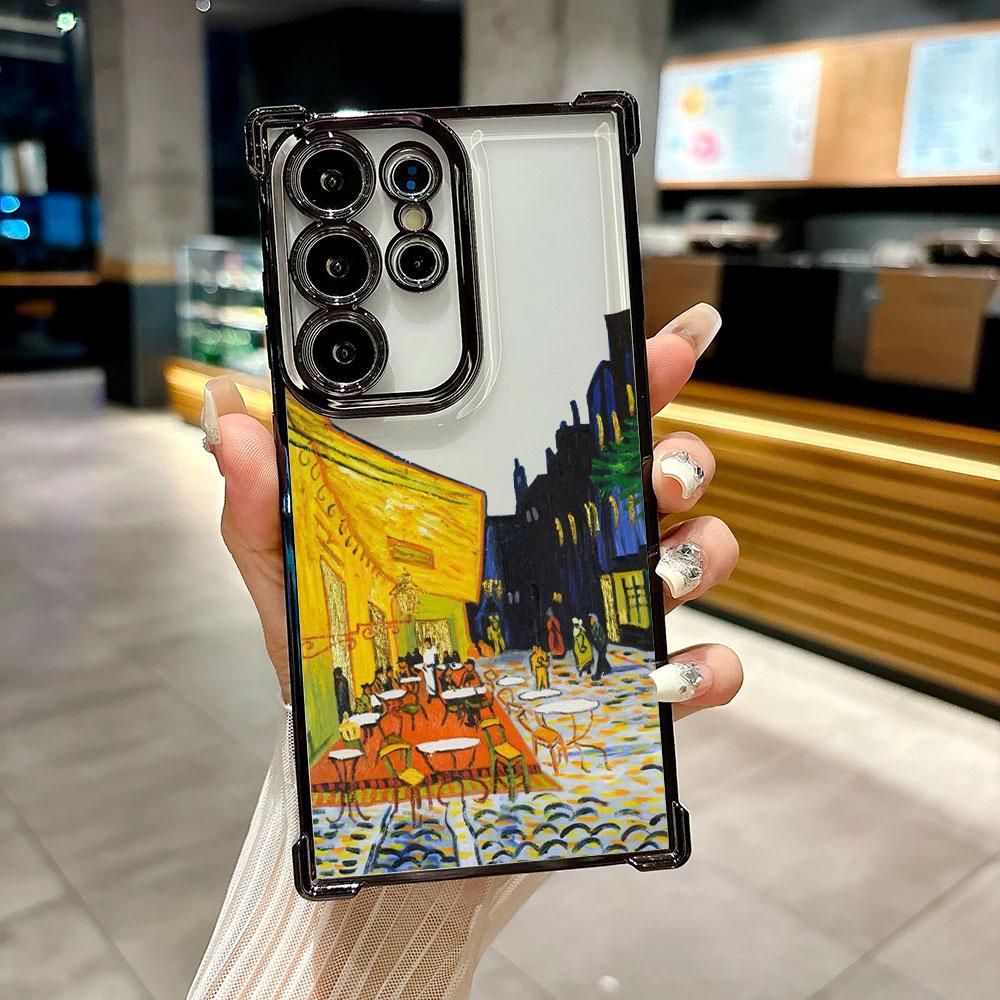 Hülle Für Galaxy S26Ultra Handyhülle Van Gogh Ölgemälde Sternenhimmel Für Samsung S26 S25 S24 S23 S21 Ultra S20 FE Plus 5G Abdeckung