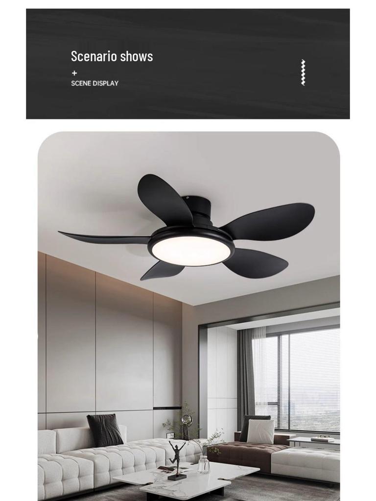 2024 High-Power Ceiling Fan with Integrated Chandelier for Bedroom, Dining, and Living Room