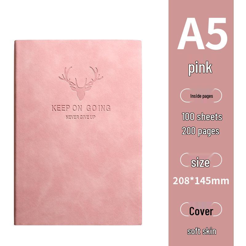 Business & Student A5 Thick Notebook Journal for Meetings & Diary Use