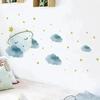 New Sleeping Crown Moon Wall Stickers for Boys Girls Bedroom Children Room Wall Decor Kids Room Decoration Decoration Home