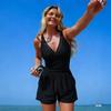 Neuer Damen-Badeanzug — Einfarbig, Mit Taschen, Sportlicher & Dezenter Stil 0813 CLE