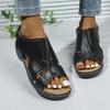 Fashion Shoes Beach Sandal Woman Luxury Suit Female Beige Summer Heels Clogs Wedge Large Size Open Toe Black Girls Platform Comfort Big