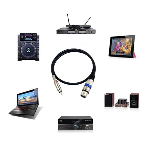 XLR Cable Conversion Cable XLR (Female) To RCA (Male) Canon XLR Canon Conversion Cable RCA Conversion Cable Microphone Cable Audio Cable (5m)