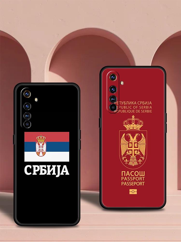 Serbia Flag For Realme 11 10 9 8 5G 7 6 GT2 Pro Plus C21 C11 C25 C35 Soft Silicone Cover For Realme GT Neo 2 3 3T Phone Case