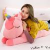 Angel Unicorn Rainbow Pony Plush Pillow Doll - Pink Heart Edition
