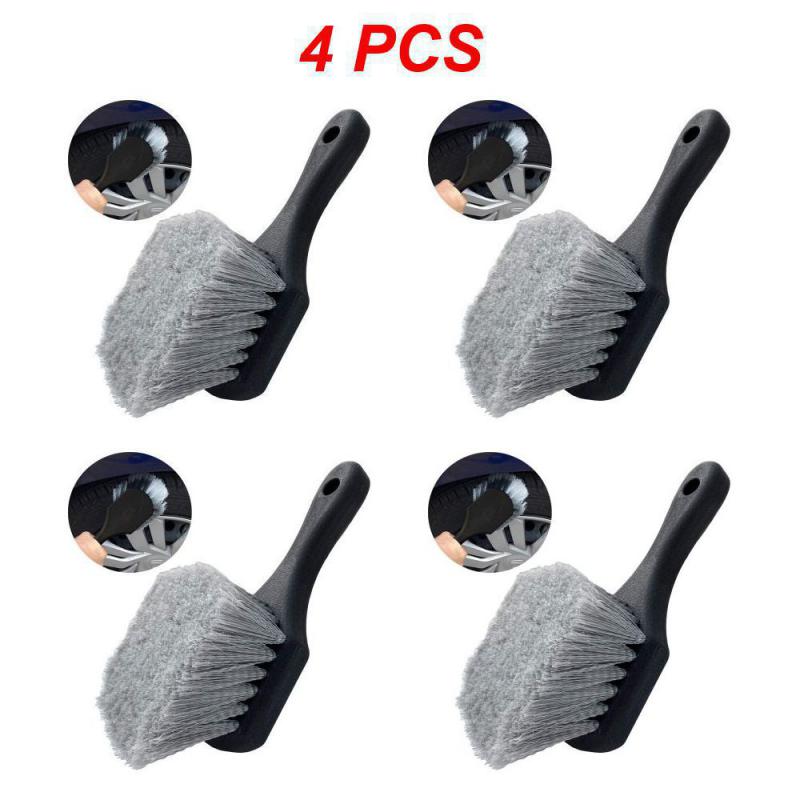 1~8PCS Auto Tire Rim Brush Dust Removal Wheel Hub Cleaning Brushes Car Wheels Detailing Cleaner Tire Auto Washing Tool