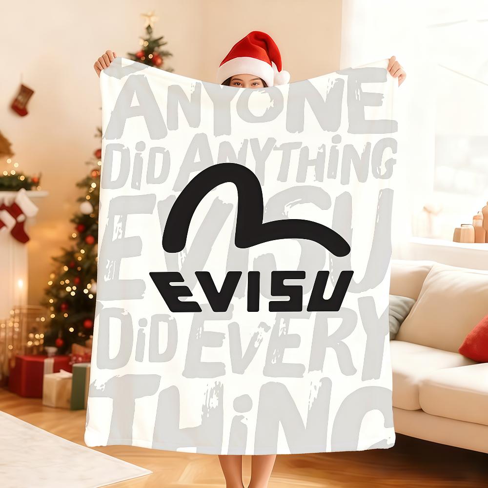 Classic Luxurious E EvisuS Blanket Soft Throw Blanket for Home Bedroom Bed Sofa Picnic Travel Office Rest Cover Blanket Gift
