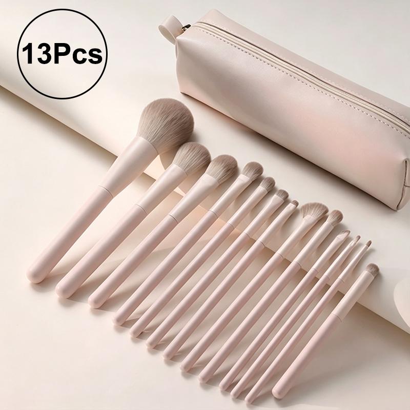 Beginner Makeup Brush Set 7-13Pcs Foundation Brush Concealer Eyeshadow Makeup Brush Cosmetic Makeup Beauty Tool