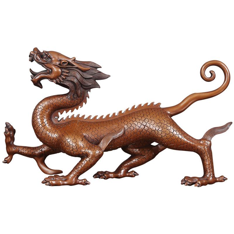 Blue Dragon White Tiger Xuanwu Zhuque Purple Copper Four Sacred Beasts Decoration Home Crafts