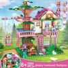 Girls' Princess Castle Building Blocks - Compatible with Lego, Assembled Puzzle Toy 