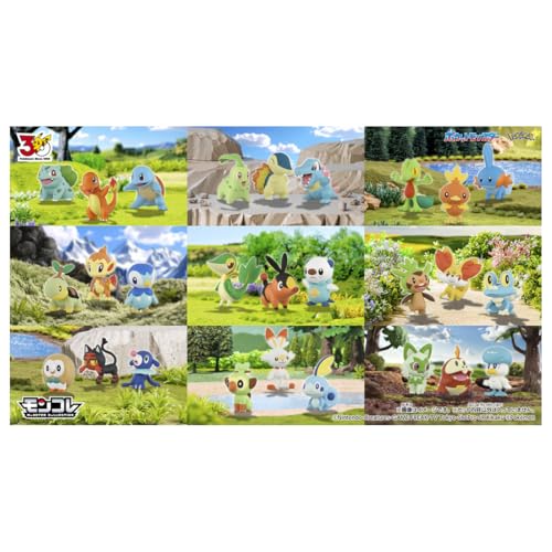 TAKARA TOMY Pokemon 30th Anniversary Moncolle Set of 3 Pokemon from the Paldea Region