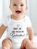 Personalized Will You Be My Godparent Unisex Soft Onesie| Godmother Onesie| Godfather Onesie| Godparent Onesie| Personalized Godparent