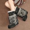 Women's Fur One Thick Bottom Heightening Winter Lightweight Padded Warm Snow Boots Non-slip Wear Casual Sports Cotton Boots