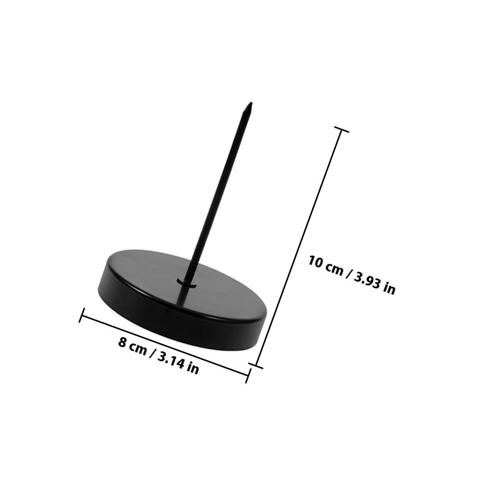 

6 pcs Tray Iron Craft French Design Pedestal Stand For Home Decor Party Favors Halloween Table Centerpiece чорний