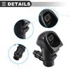 Motoforti Front Windshield Washer Nozzle, for Honda Pilot 2009-2015, Plastic, Black, 1 Pair