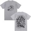 Anime Jojo Bizarre Adventure Weather Report T Shirts Men's Women Casual Cotton Short Sleeves Oversized T-shirts