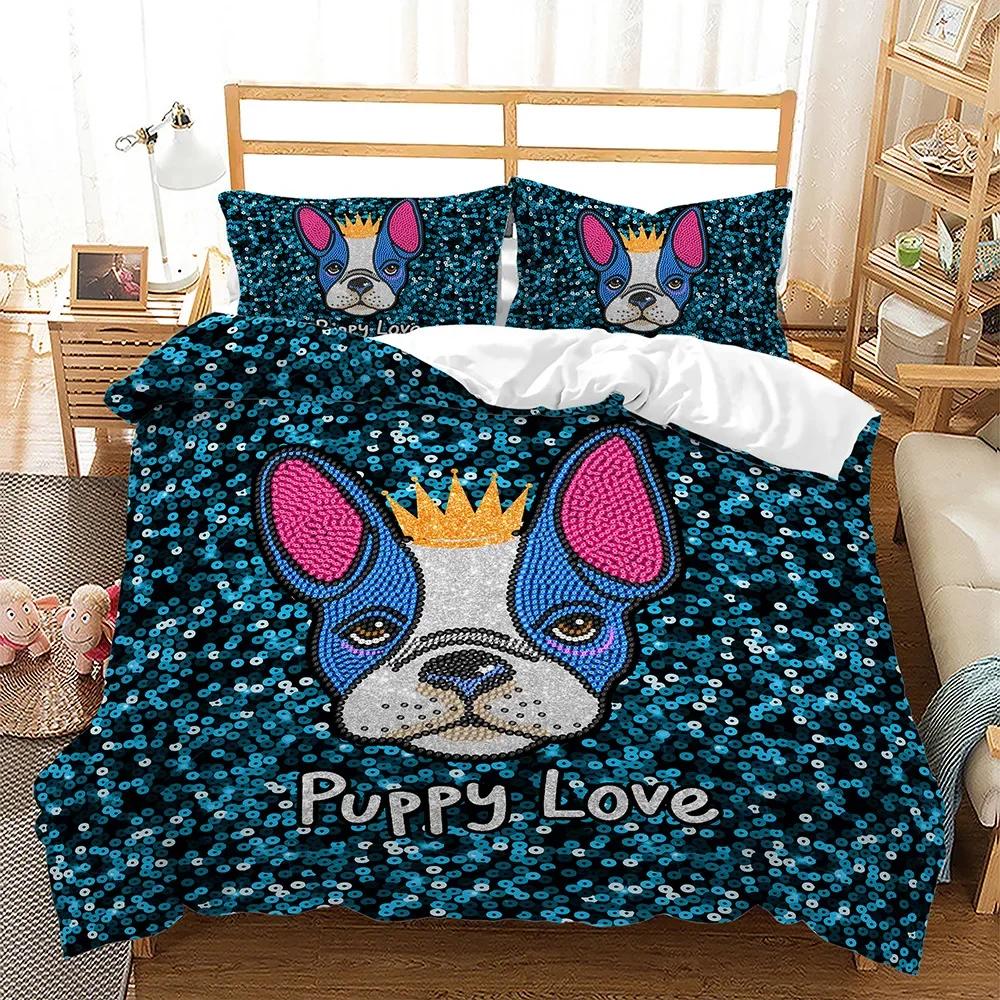 Luxusní souprava ložního prádla Galaxy Dark Blue Twin Full Queen Souprava na přikrývku/přikrývku King Size přikrývka Shining Stars Starry Sky
