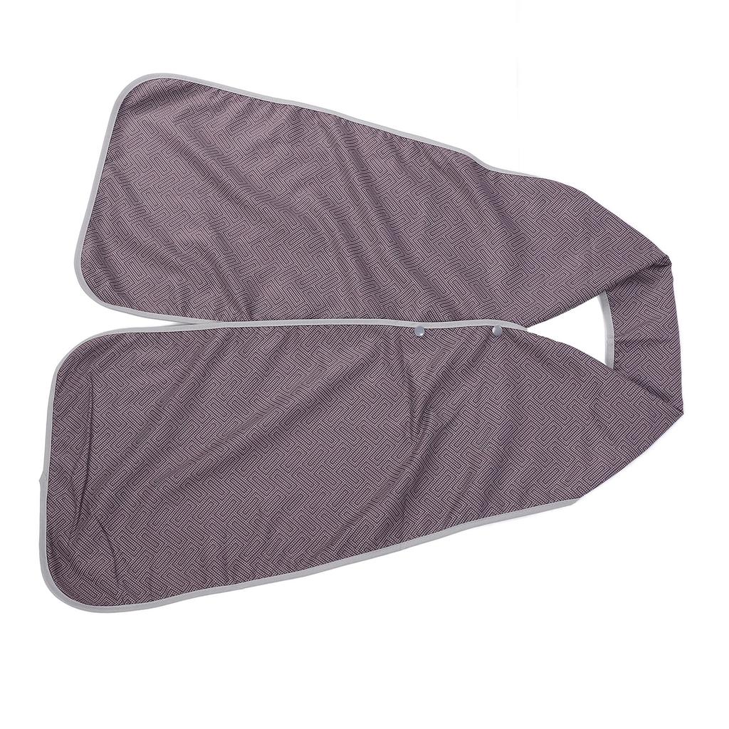 Adult Bib Scarf Double Sided Snap Button Skin Friendly Elderly Dining Clothing Protector for Eating