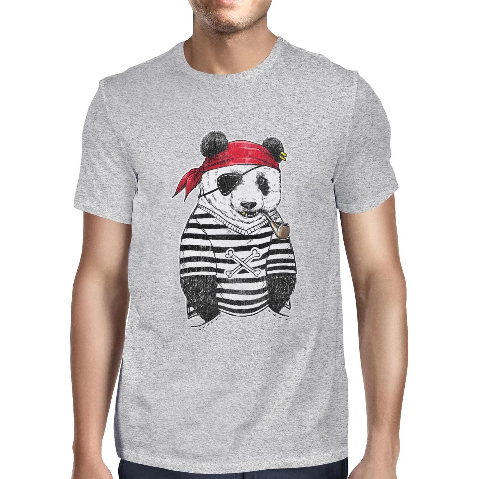 1Tee Mens Pirate Panda T-Shirt XXXXL