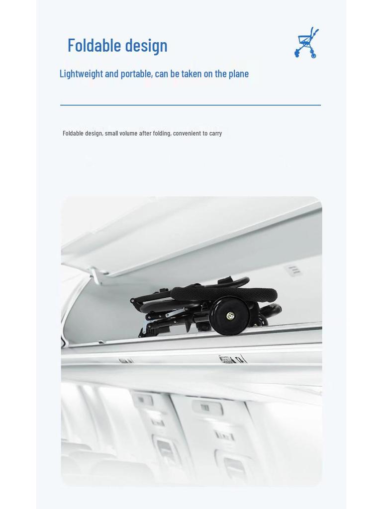 Ultra-Lightweight Reversible Baby Stroller: Foldable Stroller for Outings