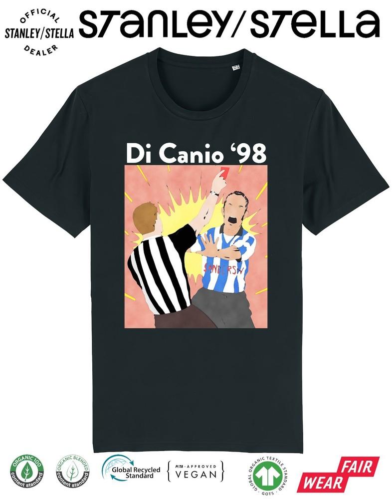 

DI CANIO 98 Mens Football T-Shirt Ref Push Sheff Wednesday Icon Italia 2XL