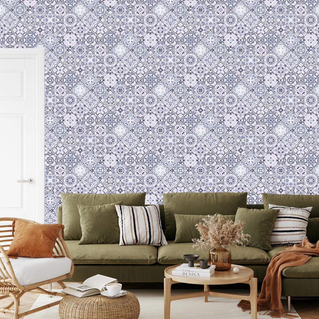 Wallpaper Fashionable abstract mosaic for living room and bedroom 50x1000