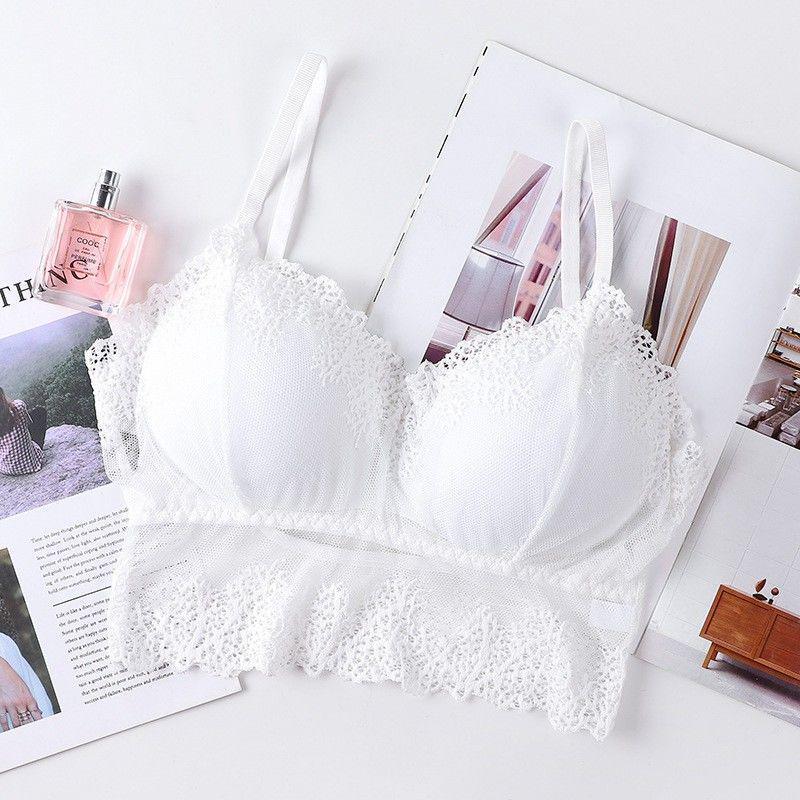 Korean Style Lace Wireless U-Back Camisole Bustier Bra for Women and Students