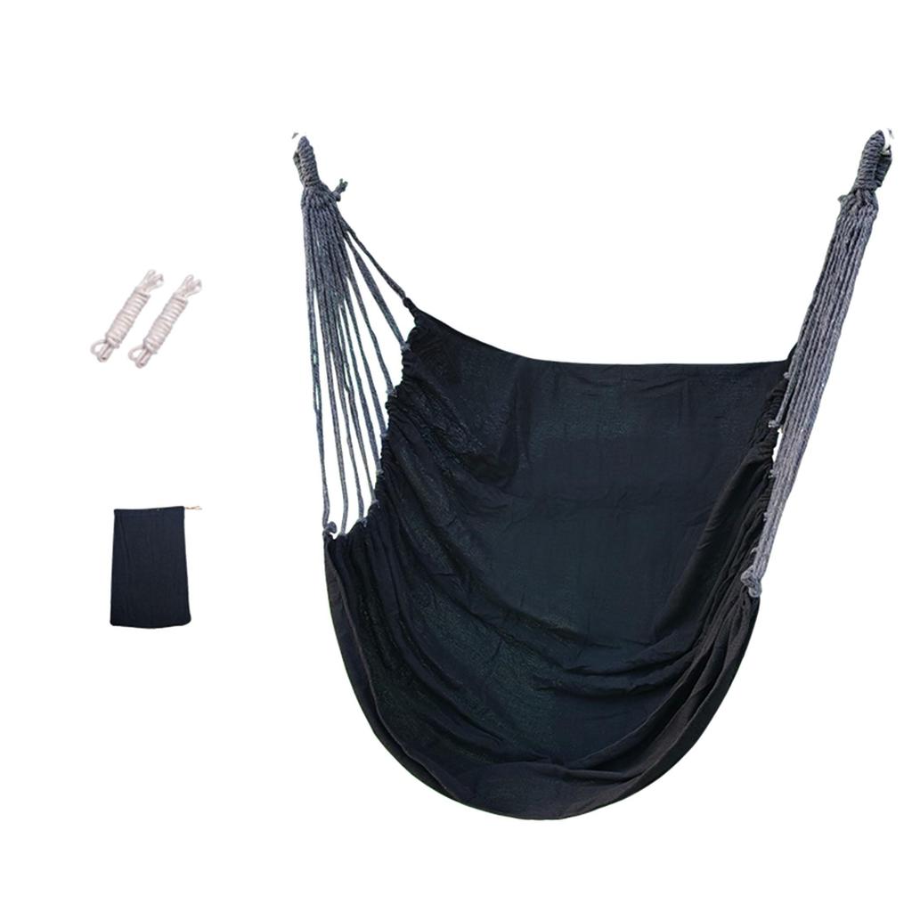 Upgrade Hammock Chair, Portable Heavy-Duty Canvas Swing Chair for Indoor/Outdoor, Dorm, Bedroom, Balcony, Patio, 330lbs Capacity, Hanging Swing Chair
