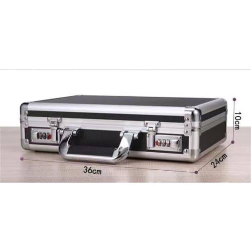 Magnetic Loader, Large Capacity Suitcase with Combination Lock, Organizer, Large Capacity Storage Box, Aluminum Attache Case with Dial Lock, Card Game