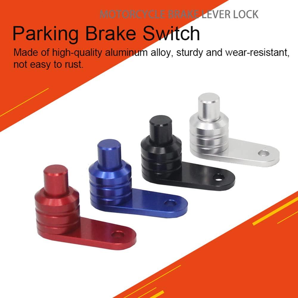 Motorcycle Parking Brake Switch, NSS Forza Brake Clutch Lever Lock, NMAX 155 and More Made of Aluminum Alloy (Red)
