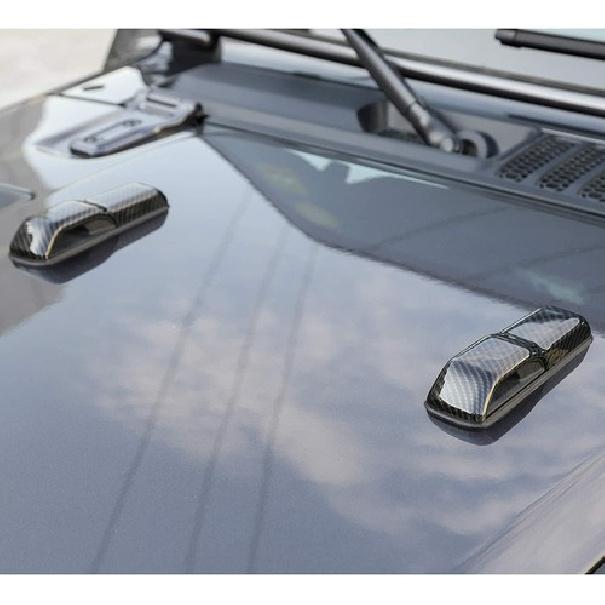 2PCS Exterior Engine Hood Hinge Cover Accessories For 2018+ Jeep Wrangler JL JT
