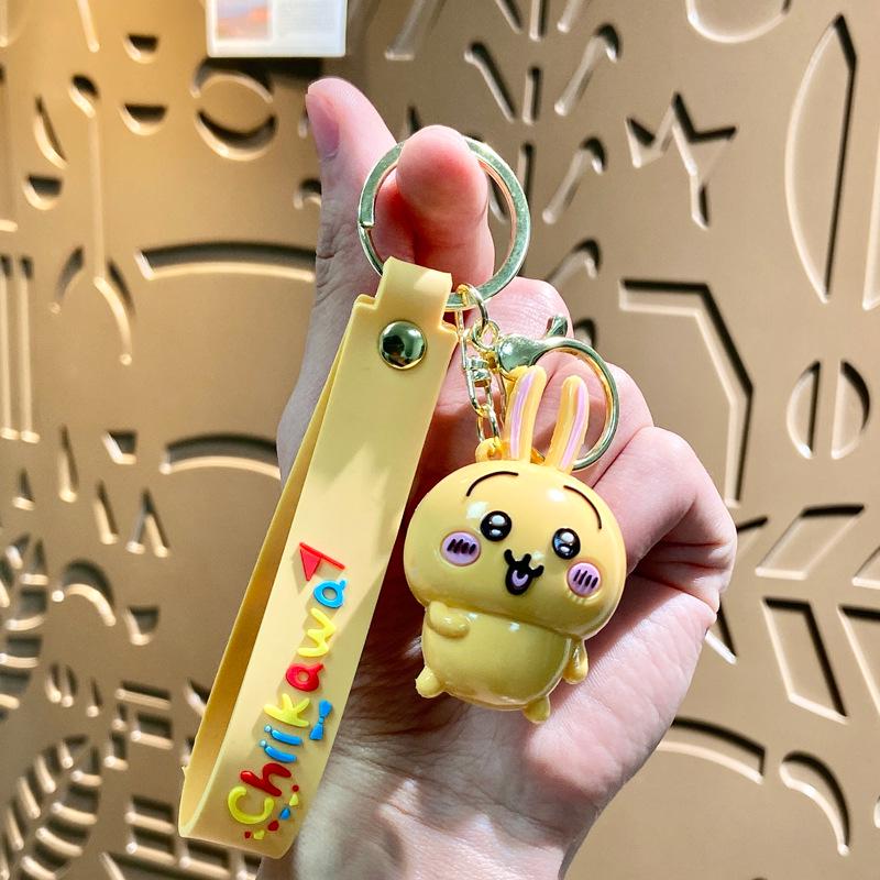 Creative Cartoon Usagi-chan Keyring Pendant - Cute Giikawaii Ornament Gift Single OPP Bag Packaging