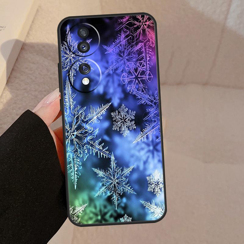 Snow Snowflake Winter Case For Honor Magic 5 Lite Pro 50 70 90 8X 9X X6 X7 X8 X9 Honor X6a X7a X8a X9a X9b Cover