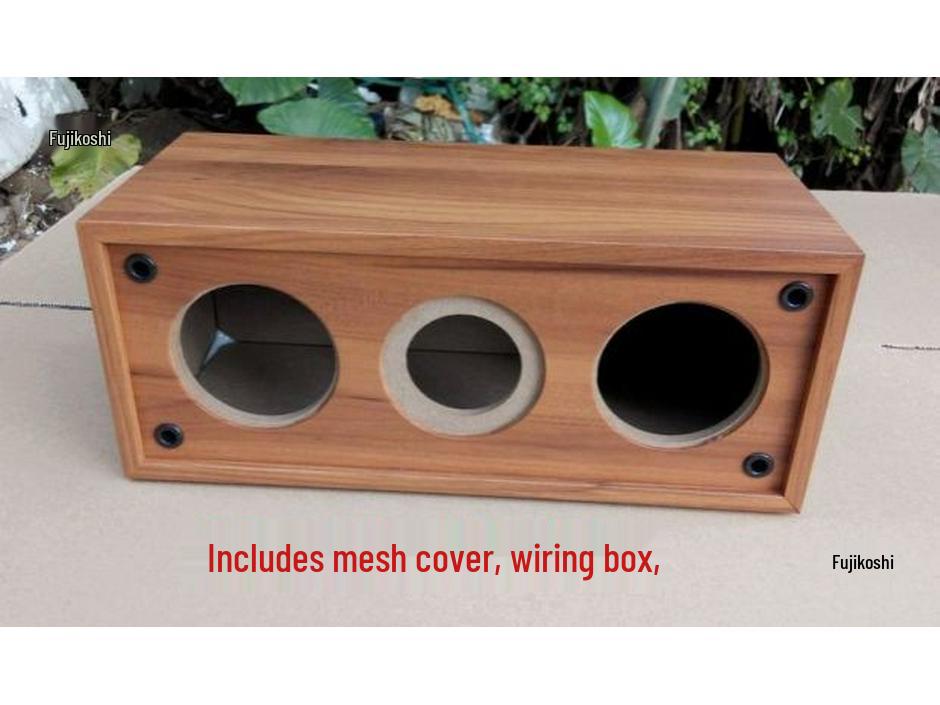 3" Dual Center Speaker Box DIY Wooden Cabinet HIFI Audio Shell