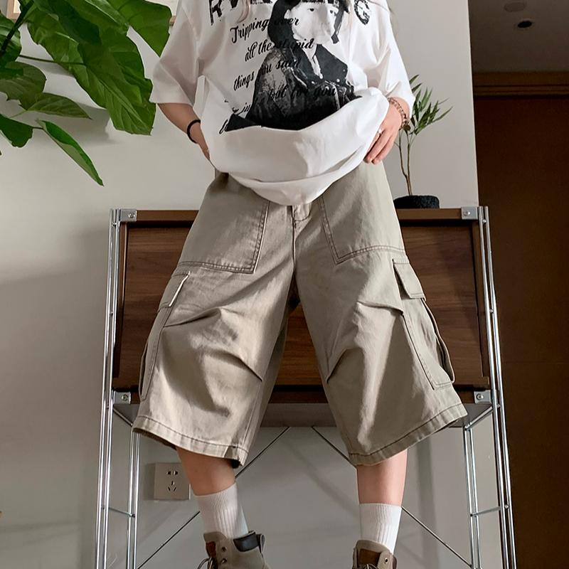 American Vintage Y2k 90s Cargo Pants Women Harajuku Oversized Jorts Baggy Summer Short Trousers Streetwear Korean Shorts
