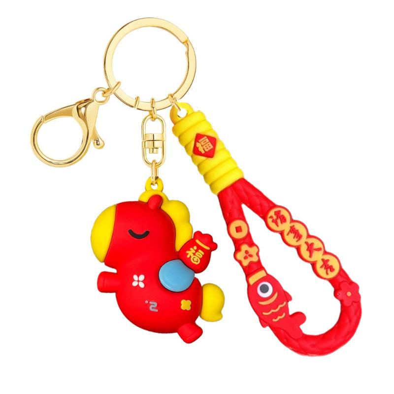 

Милый мультяшный кулон-брелок в виде маленькой пони, креативный брелок с лошадкой на удачу, аксессуары для украшения рюкзака, подарки на год