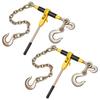 Ratsche Spanngurt mit 3/8 Zoll - 1/2 Zoll Ketten Schwerlast Spanngurt