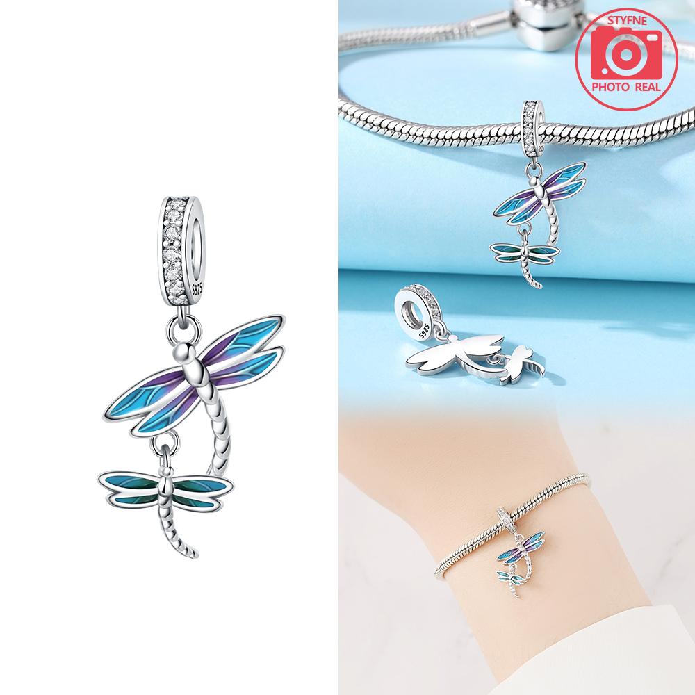 Charms Plata Dragonfly Pendant Copper Plated For Charms Copper Plated Original Bracelet For Jewelry Making