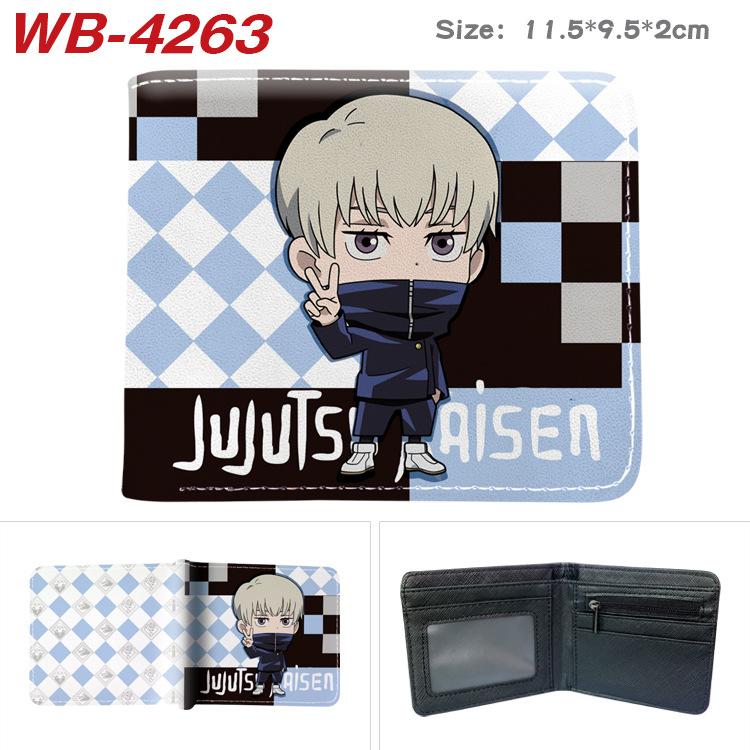 Jujutsu Kaisen Anime Wallet Gojo Satoru Yuji Itadori Print Short Bifold Card Holder Coin Purse PU Leather for Men Women 1pcs