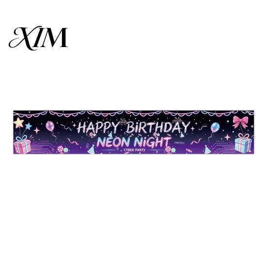 Outdoor Foto Hintergrund Großes Happy Birthday Hof Banner Schild, 70 x 15 Zoll Dekoration Kulisse für Jungen Mädchen Partyzubehör Wandbehang Innen