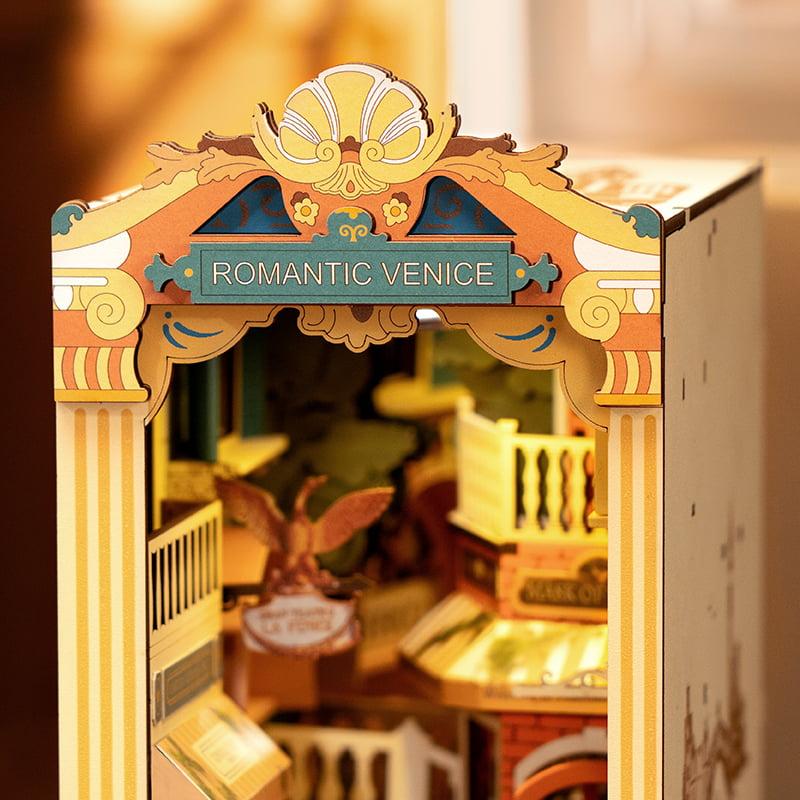 ROBOTIME Rolife 3D puzzle Romantic Venice DIY Book Nook Kit TGB08