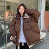 Winter new lazy down cotton-padded clothes women's loose wind stand-up collar short cotton-padded clothes cotton-padded jackets thickened bread batch